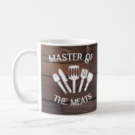 Caneca De Café Rustic Funny Cozinhar Gift Men-Master of the Meats