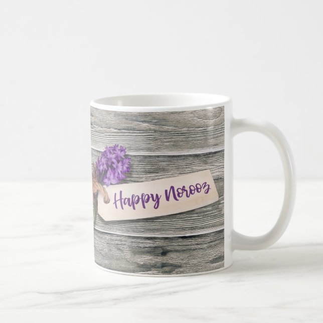 Caneca De Café Rustic Happy Noroz Hyacinth - Mug (Direita)