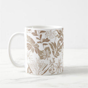 Caneca De Café Rustic Terracotta Wildflower Boho Eclectic Primave