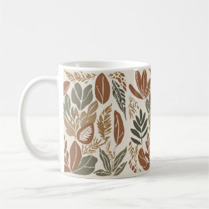 Caneca De Café Rustic Terracotta Wildflower Boho Eclectic Primave