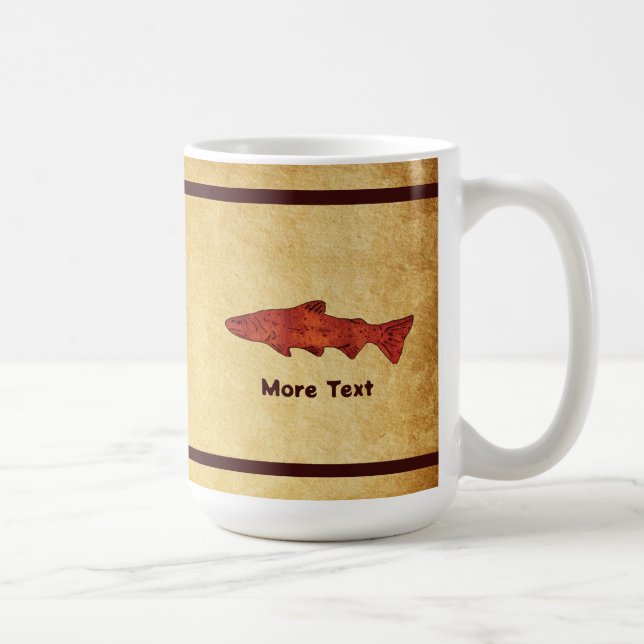 Caneca De Café Rustic Trout (Direita)