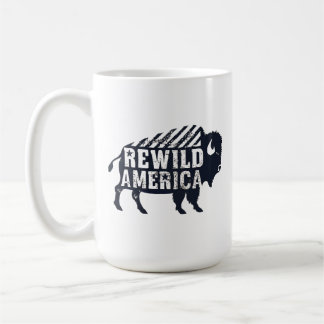 Caneca De Café Rustic Vintage Rewiltic America Bison