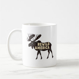 Caneca De Café Rustic Vintage Rewiltic America Moose