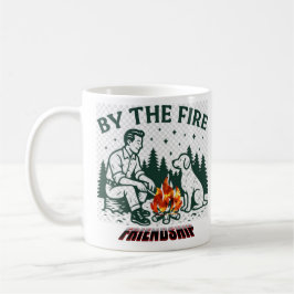 Caneca De Café Rústico pela Amizade da Fogueira