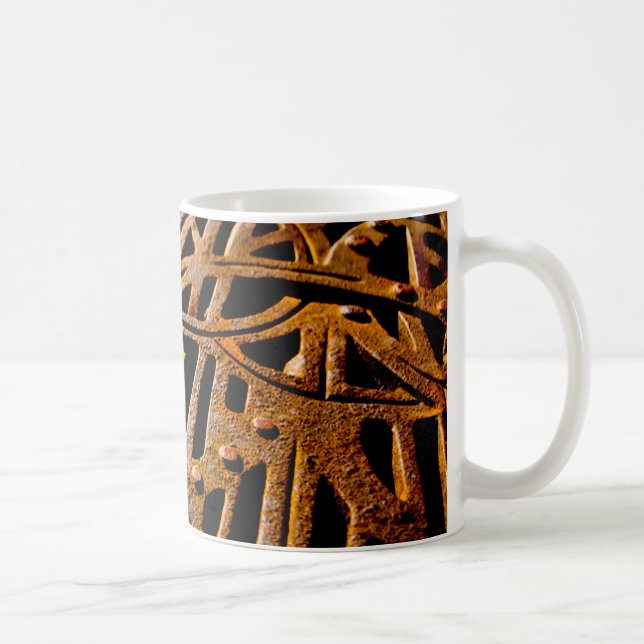 Caneca De Café Rusty Grate (Direita)