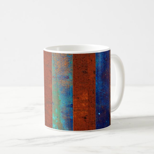 Caneca De Café Rusty Metal Style Mug (Frente Esquerda)