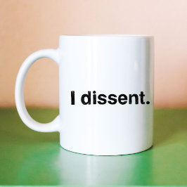 Caneca De Café Ruth Bader Ginsburg I Discordo RBG