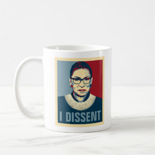 Caneca De Café Ruth Bader Ginsburg I Dissidente Pop de Arte