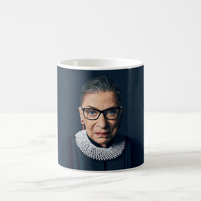 Caneca De Café Ruth Bader Ginsburg soprando a pastilha elástica r (Centro)