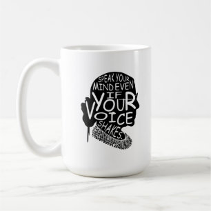 Caneca De Café Ruth Fale A Sua Mente Mesmo Que Sua Voz Aperte