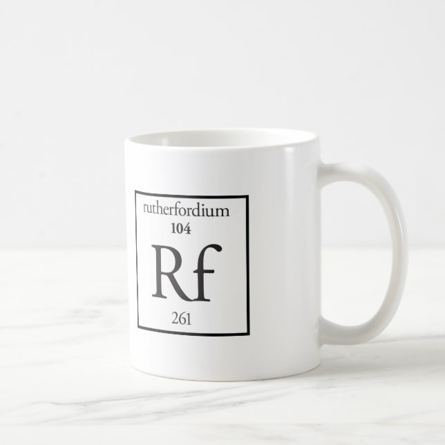 Caneca De Café Rutherfordium (Direita)