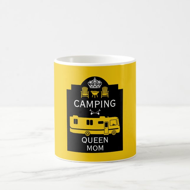 Caneca De Café RV Camping Queen USA (Centro)