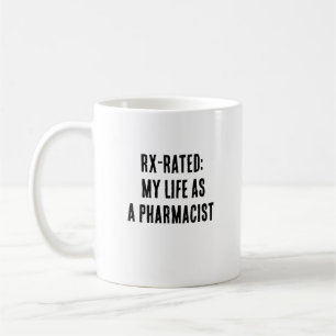 Caneca De Café Rx classificado: Minha vida como farmacêutica
