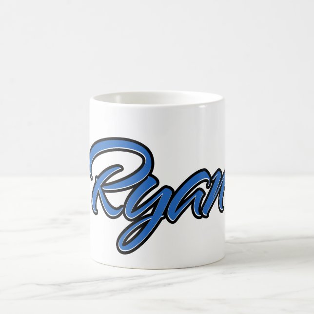 Caneca De Café Ryan Vorname Name blue Tasse Kaffeetasse (Centro)