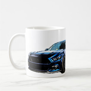 Caneca De Café S550 Blue Mustang