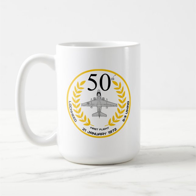 CANECA DE CAFÉ S-3 VIKING PRIMEIRO VOO 50º (Esquerda)