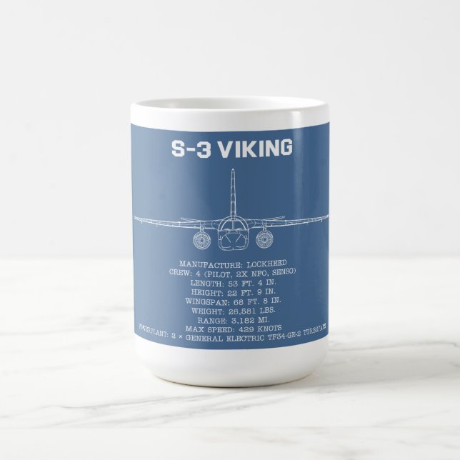 CANECA DE CAFÉ S-3 VIKING STATS BLUEPRINT MUG (Centro)