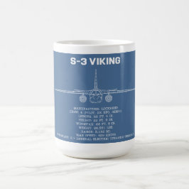 CANECA DE CAFÉ S-3 VIKING STATS BLUEPRINT MUG