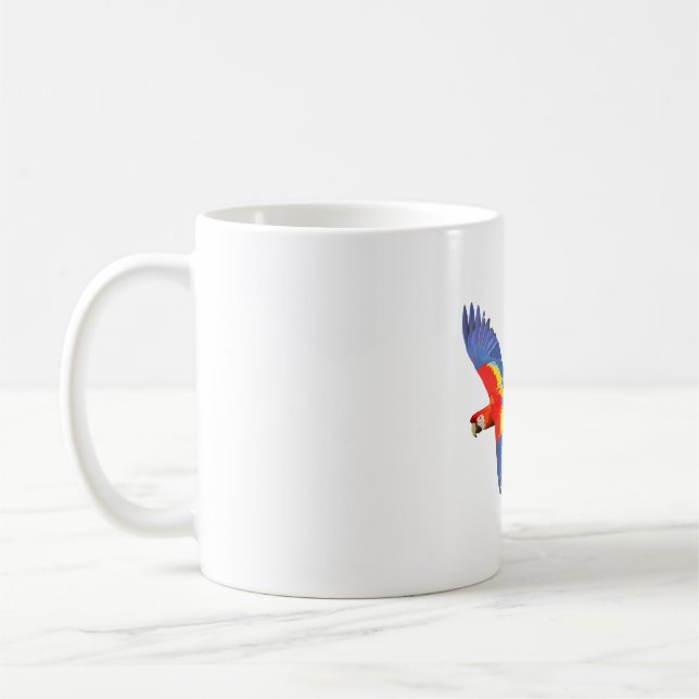 Caneca De Café S é para Scarlet Macaw (Esquerda)