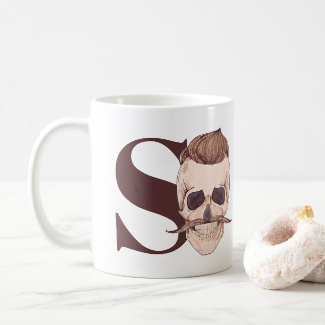 Caneca De Café S é para Skeleton | Esqueleto do Hipster (Com Donut)