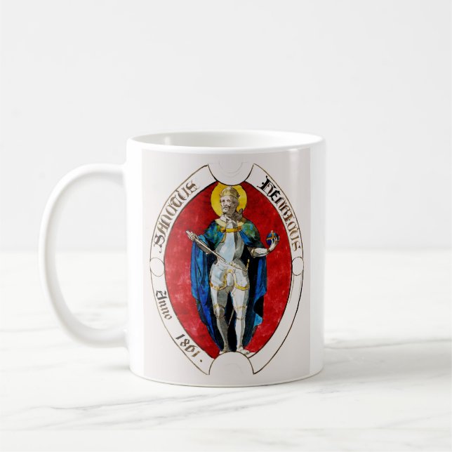 Caneca De Café S. Luís IX da França Padroeiro dos Reis (Esquerda)