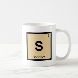 Caneca De Café S - Sofisma Filosofia Química Tabela Periódica