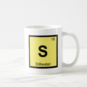 Caneca De Café S - Stillwater Oklahoma Química Tabela Periódica