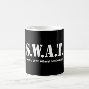 Caneca De Café S.W.A.T. (Céptico com tendências ateus)