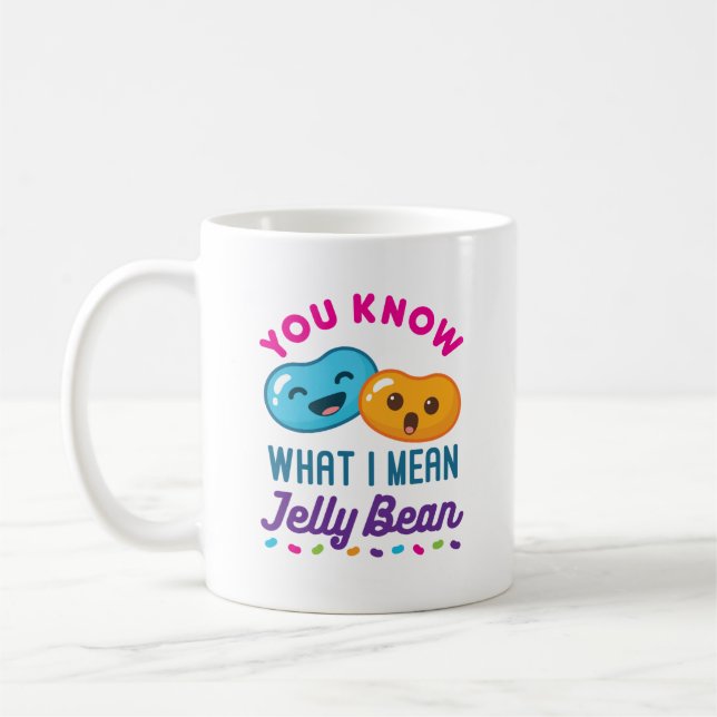 Caneca De Café Sabe O Que Eu Quero Dizer Jelly Bean Kawaii Candy (Esquerda)