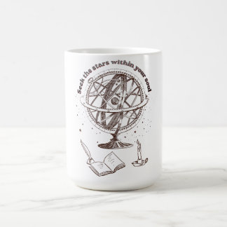 Caneca De Café Sabedoria da Alma Celestial | Esfera Armilar Vinta