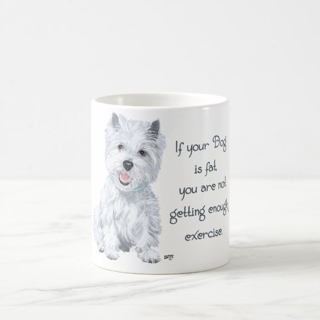 Caneca De Café Sabedoria do Westie - Cachorro Gordo? (Centro)