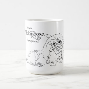 Caneca De Café Sabedoria e Perspicácia do Pequinês