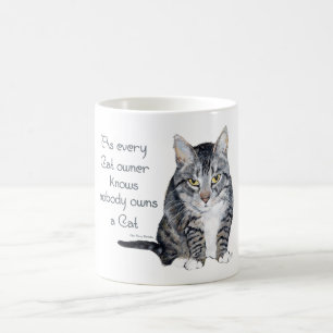 Caneca De Café Sabedoria Felina - como todo dono de gato sabe