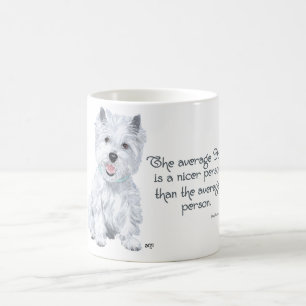 Caneca De Café Sabedoria Ocidental - O Cão médio é uma pessoa mai