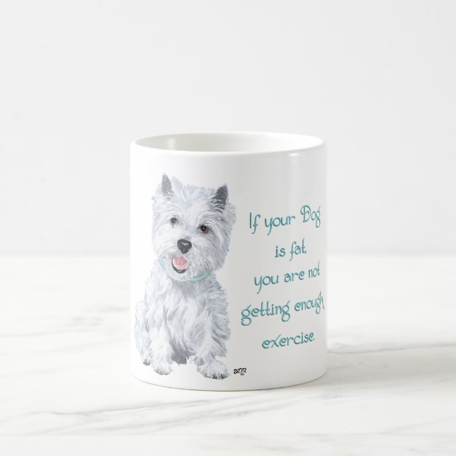 Caneca De Café Sabedoria Westie - Cachorro Gordo? (Centro)