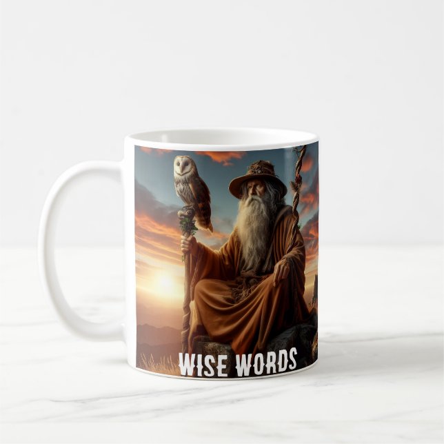 Caneca De Café Sabiduría Eterna: Palabras que Iluminan el Alma" (Esquerda)