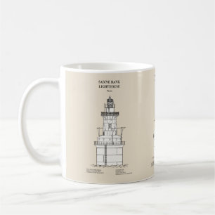 Caneca De Café Sabine Bank Lighthouse - Texas - SBD