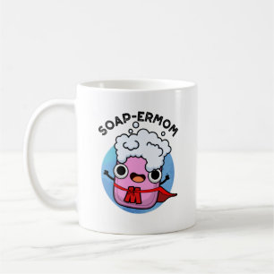 Caneca De Café Sabonete de Soap-erman, sabonete de mamã