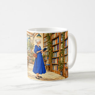 Caneca De Café Saca de compras para amantes de livros A Lifetime