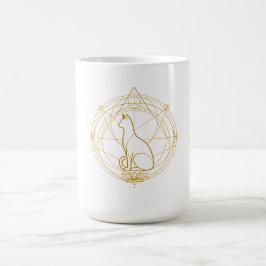 Caneca De Café Sacred guardian feline Temporary Tattoos