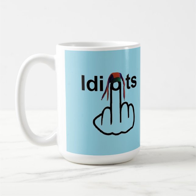 Caneca De Café Sacudir de Idiotas de Mug Bird (Esquerda)