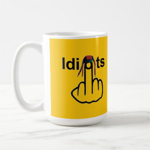 Caneca De Café Sacudir de Idiotas de Mug Bird