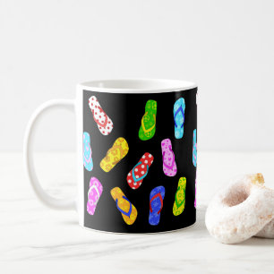 Caneca De Café Sacudir Padrões Paviais Padrão Prato Negro Tema 