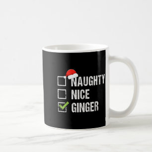Caneca De Café Safado Bom Gengibre Ruiva Chapéu de Papai Noel Nat