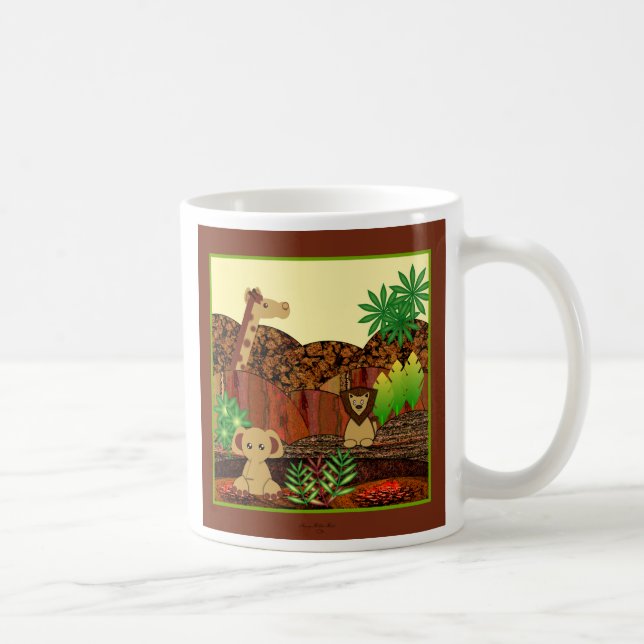 Caneca De Café Safari animal (Direita)