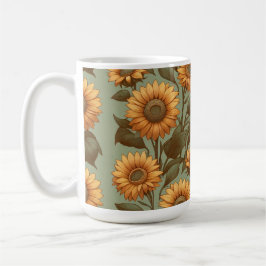 Caneca De Café Sage e Sunflower II