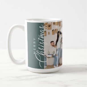 Caneca De Café Sage Green Felry Foto de Natal Mug