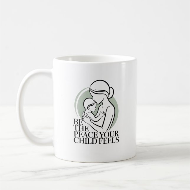 Caneca De Café Sage Mother Baby Silhouette Mantra (Esquerda)
