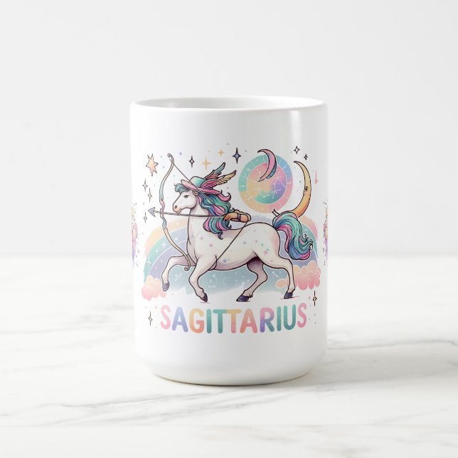Caneca De Café Sagitário Arqueiro Colorido Zodíaco Astrologia (Centro)