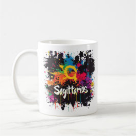 Caneca De Café "Sagitário da Devoração dos 90: Splatter Paint Mug